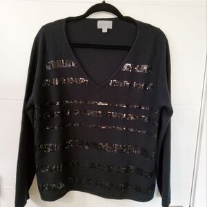 PURE Collection 100%Cashmere Knit Sweater Size 12